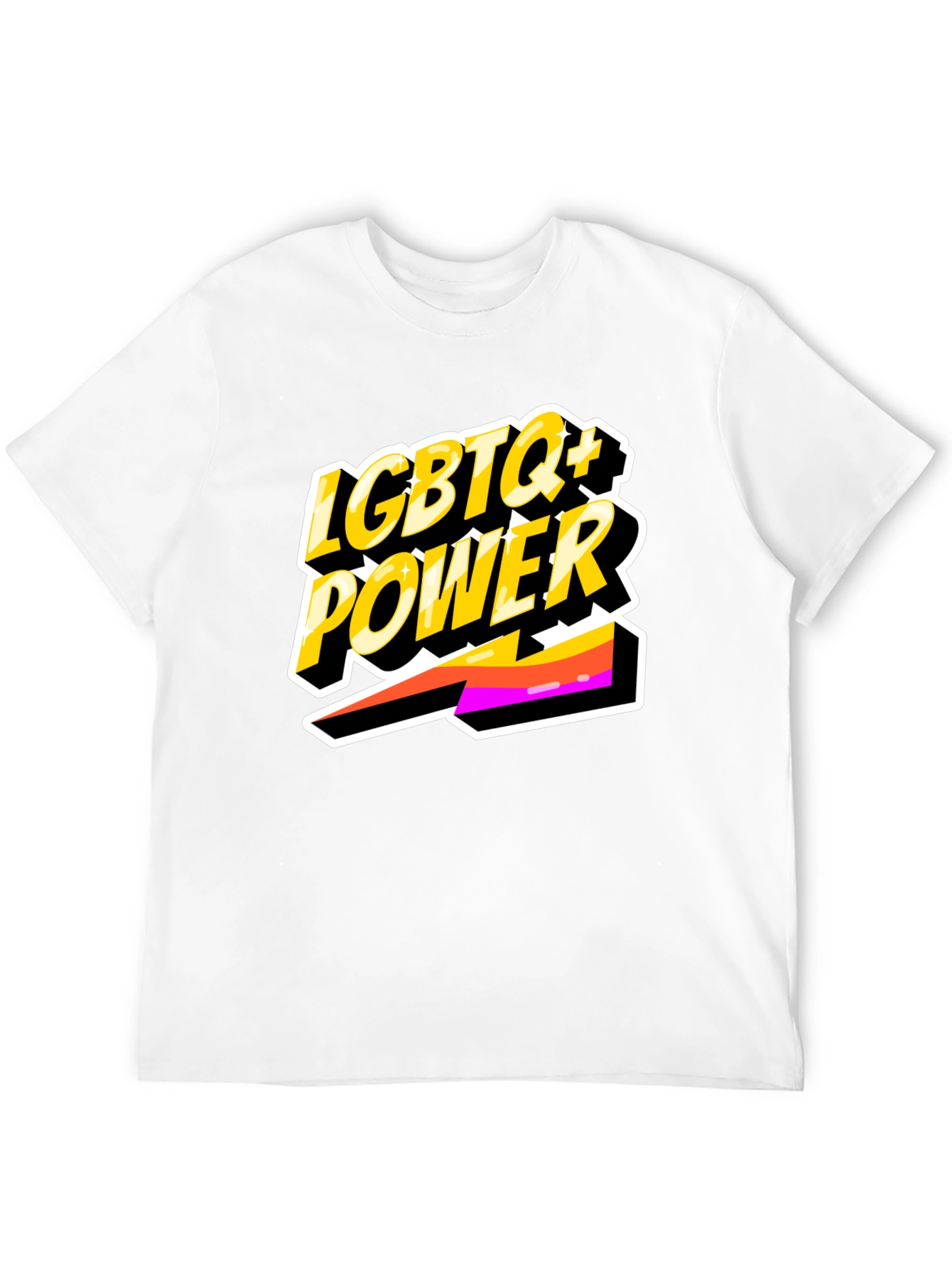 LGBTQ+ Power Tee - Black Pride Shirt