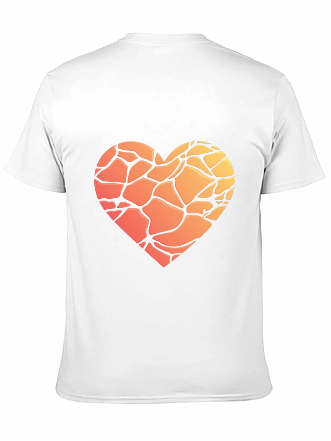 Heart Mosaic Graphic T-Shirt - Soft Cotton Blend