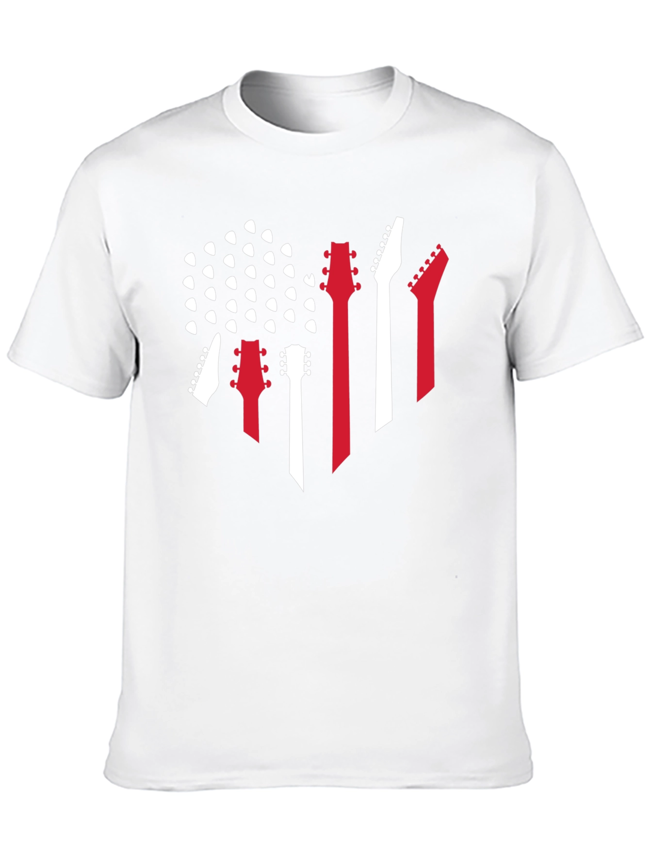 Guitar Flag Graphic Tee - Rock Music Fan