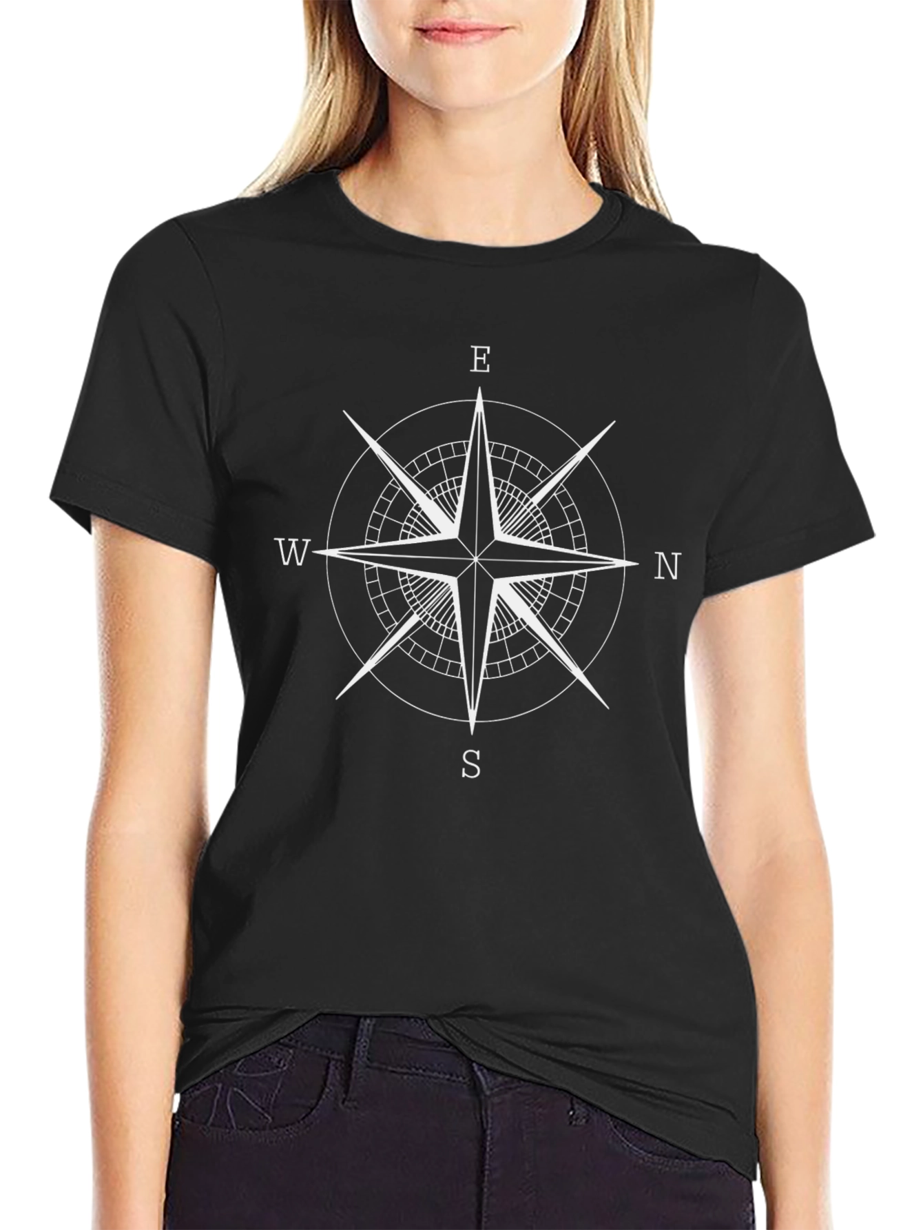 Compass Rose Graphic T-Shirt