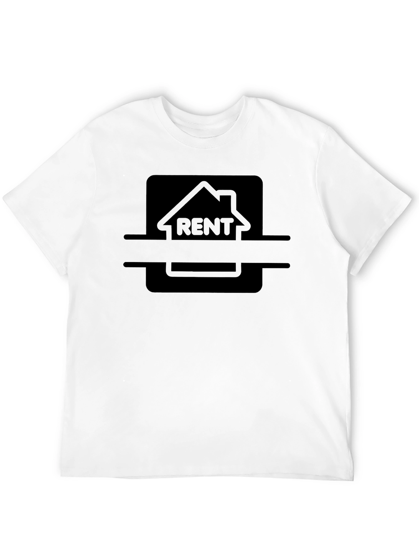 Rent House Graphic Black T-Shirt