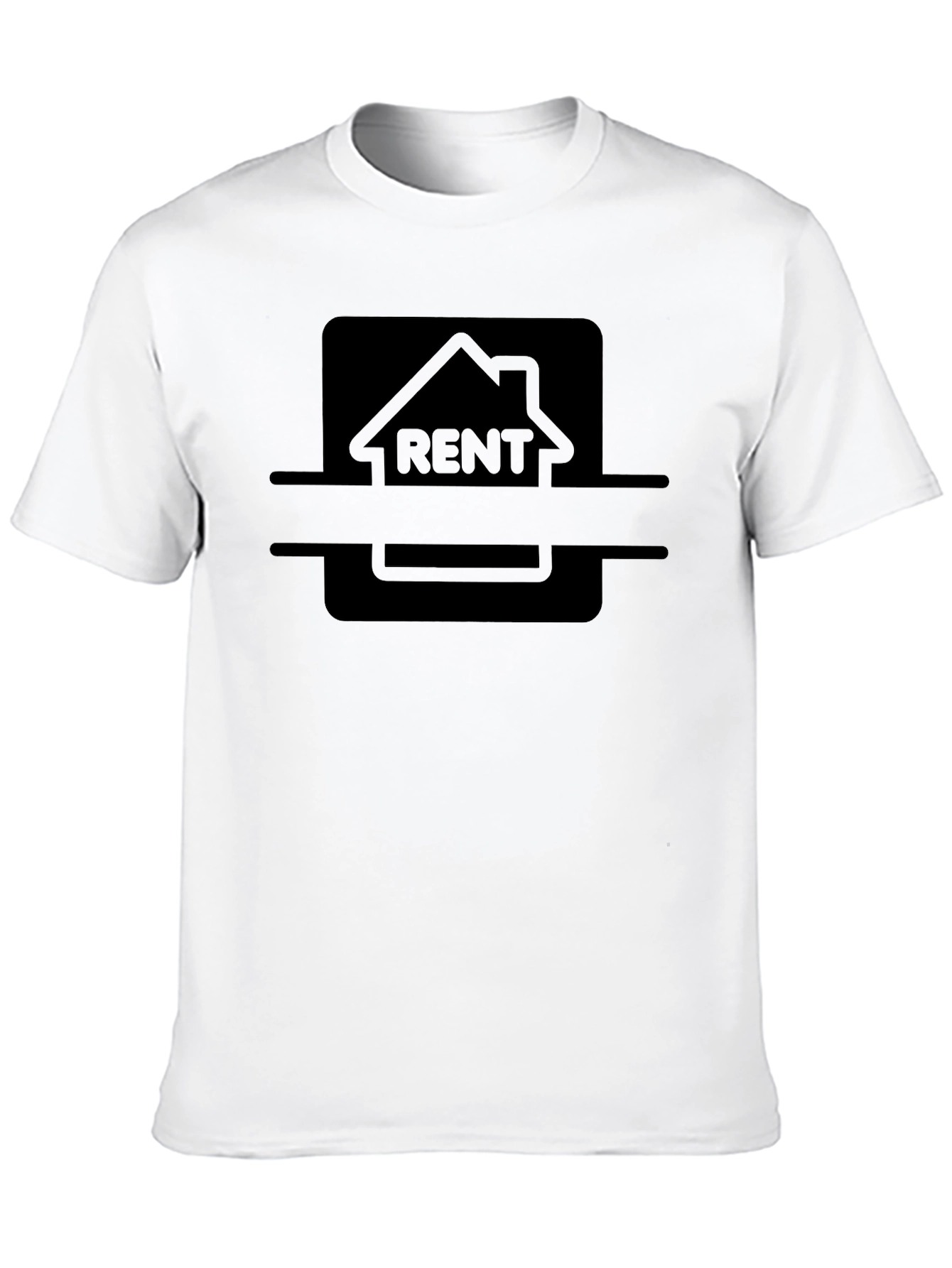 Rent House Graphic Black T-Shirt