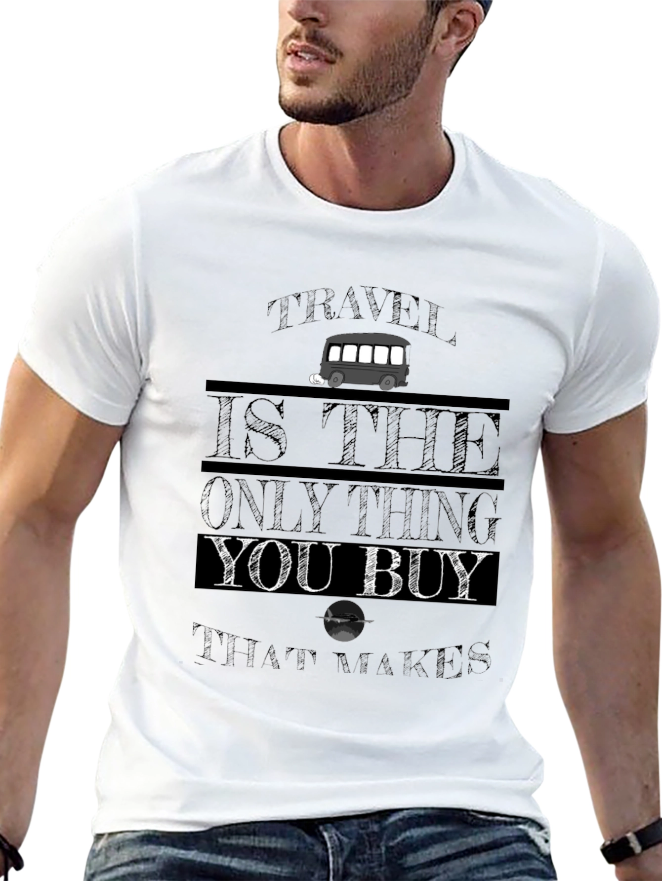 Travel is the Only Thing You Buy Graphic Tee