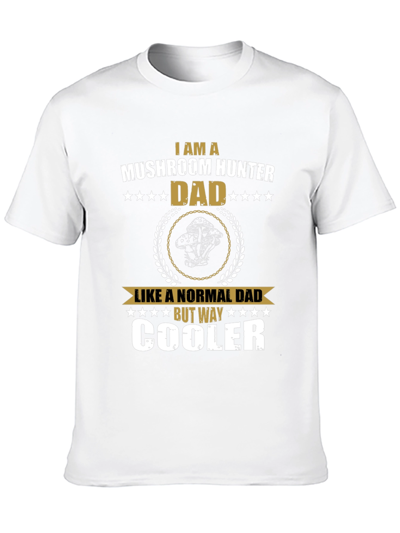 Mushroom Hunter Dad Graphic T-Shirt