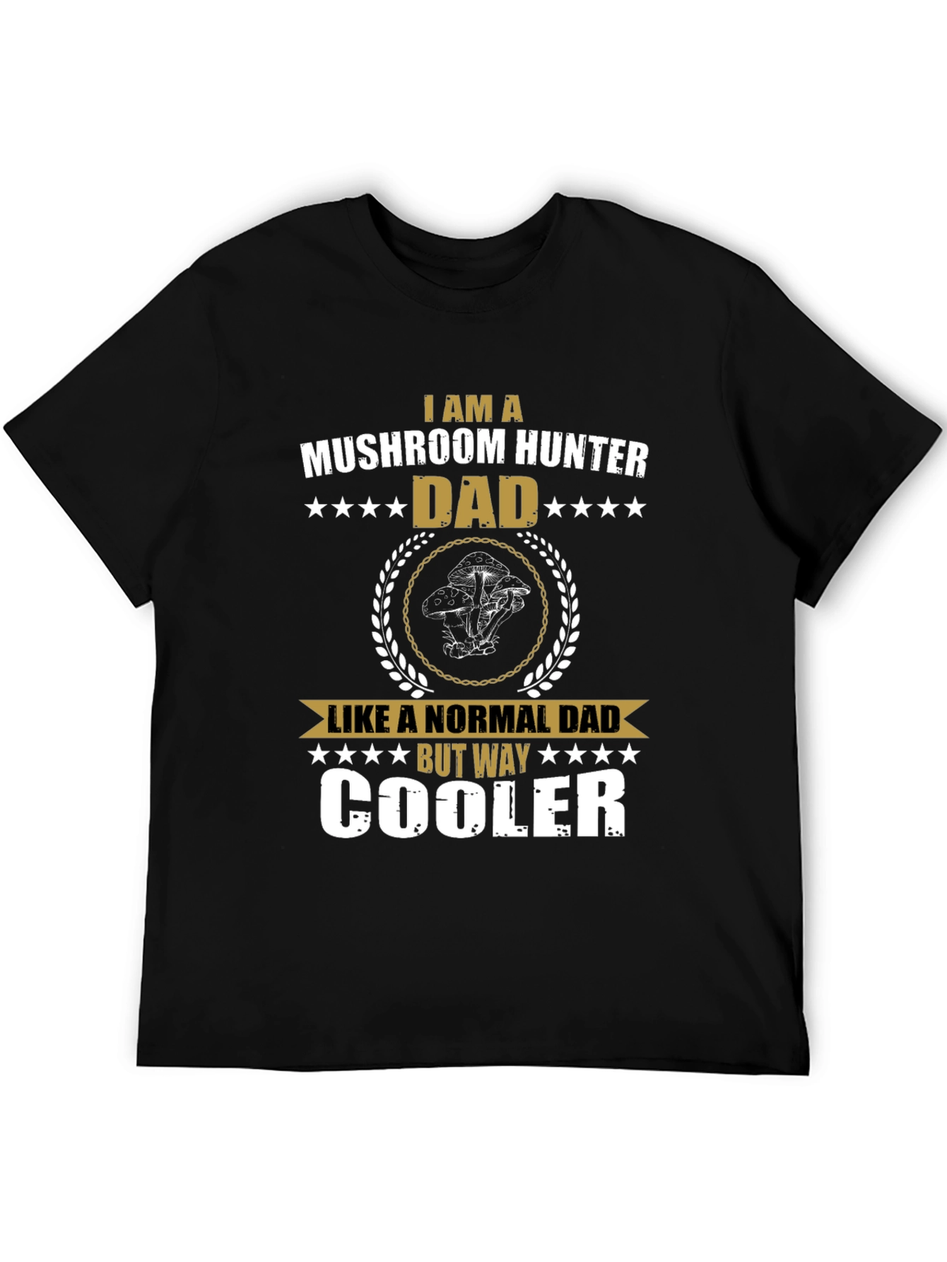 Mushroom Hunter Dad Graphic T-Shirt