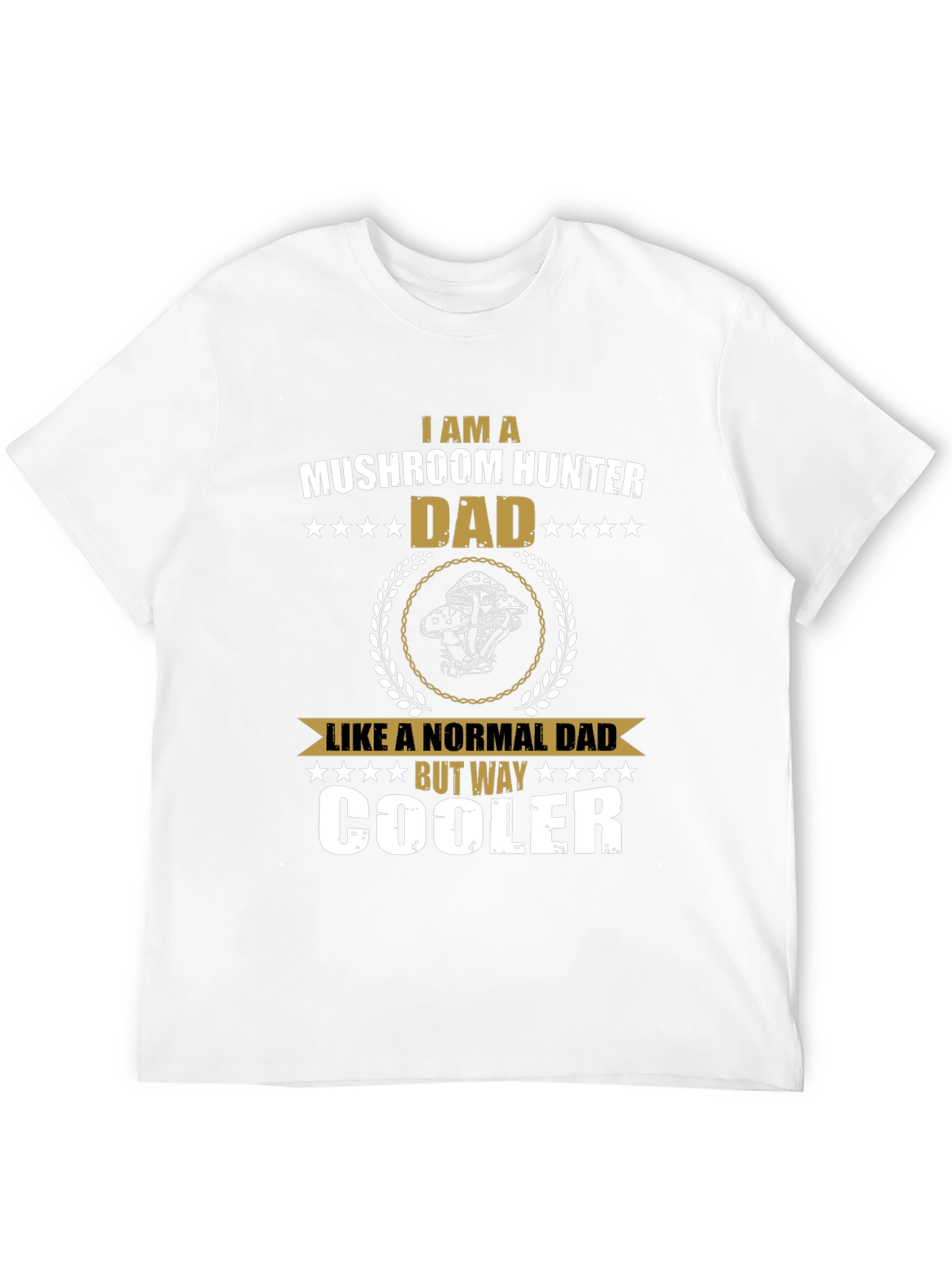 Mushroom Hunter Dad Graphic T-Shirt