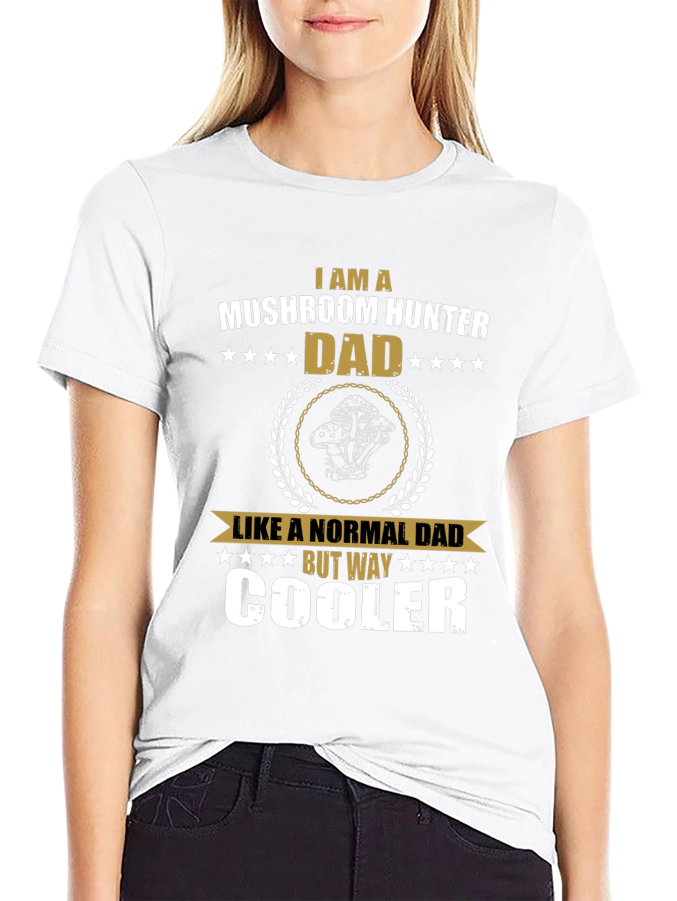 Mushroom Hunter Dad Graphic T-Shirt