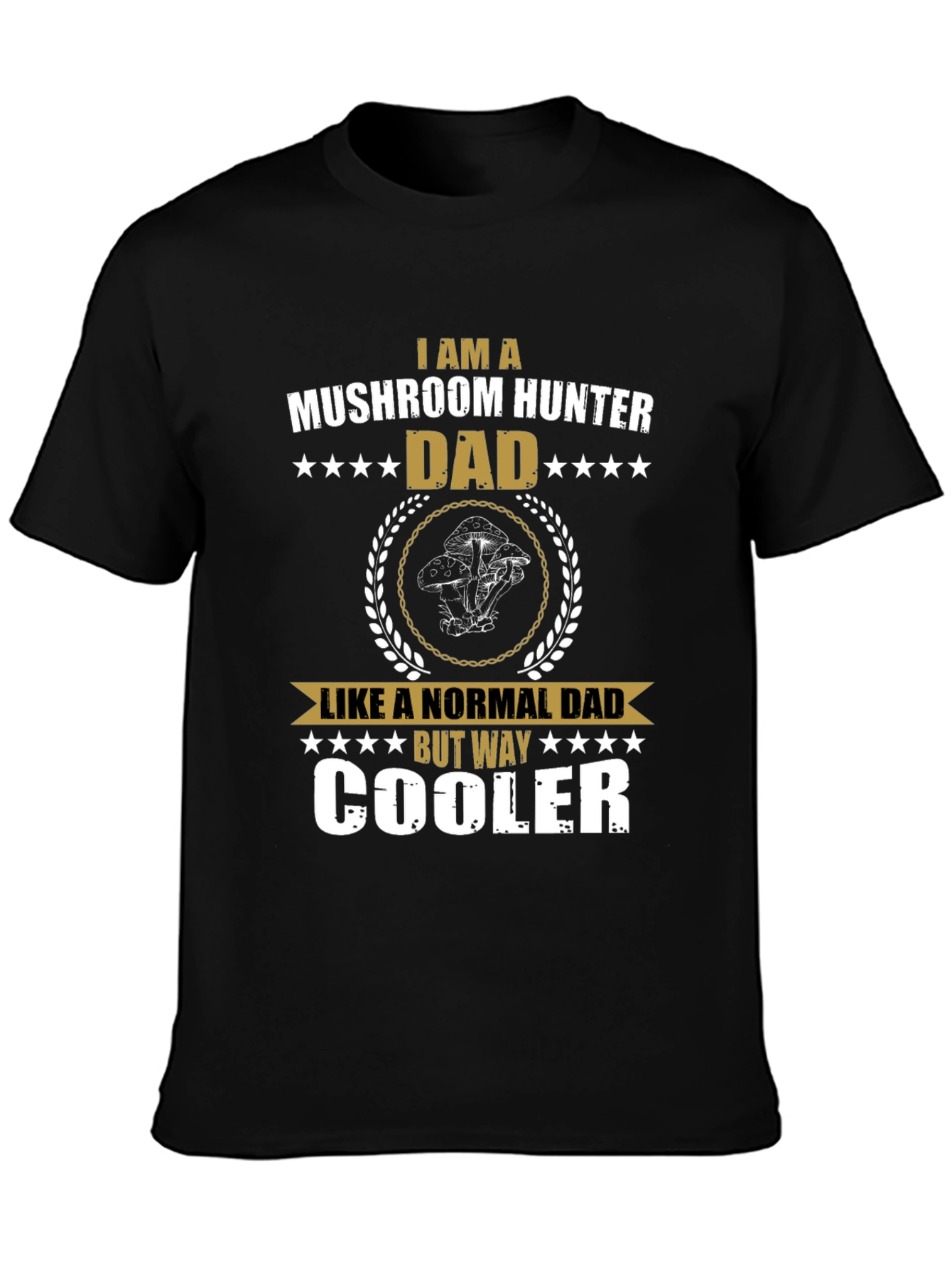 Mushroom Hunter Dad Graphic T-Shirt