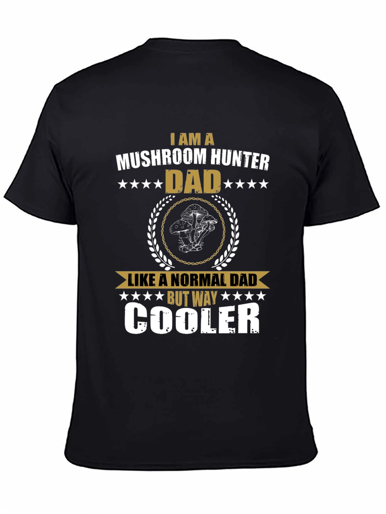 Mushroom Hunter Dad Graphic T-Shirt