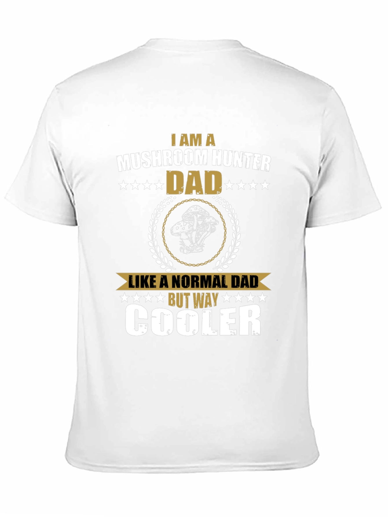 Mushroom Hunter Dad Graphic T-Shirt