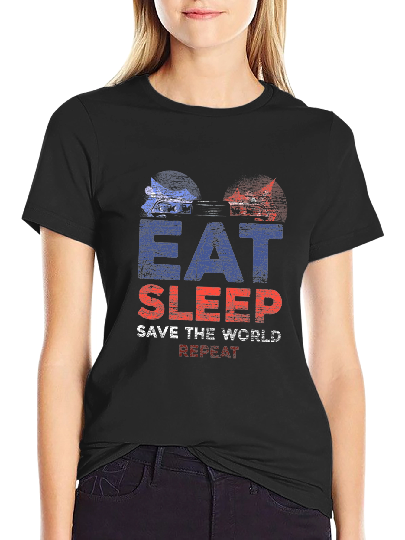 Eat Sleep Save The World Repeat T-Shirt