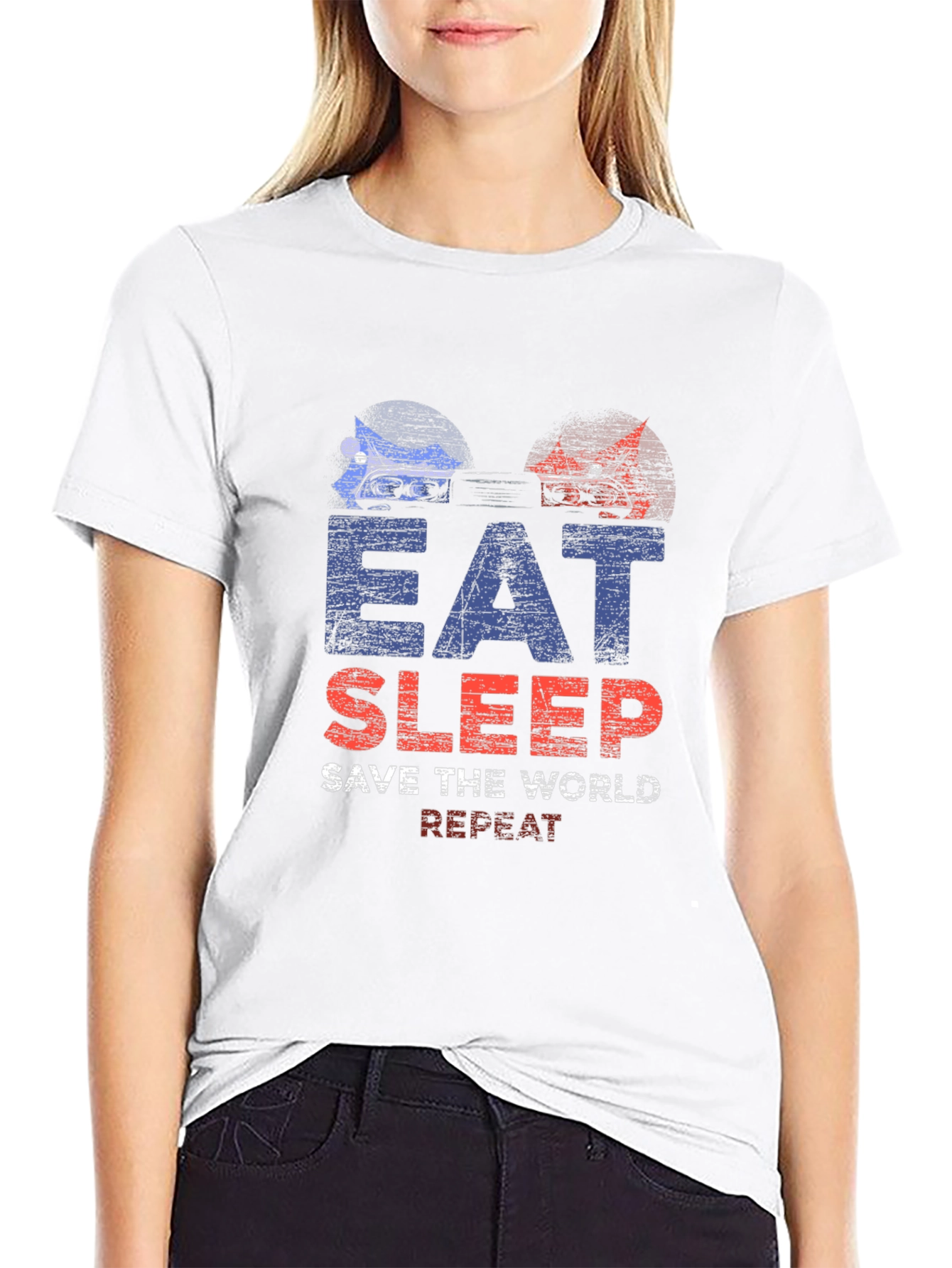 Eat Sleep Save The World Repeat T-Shirt