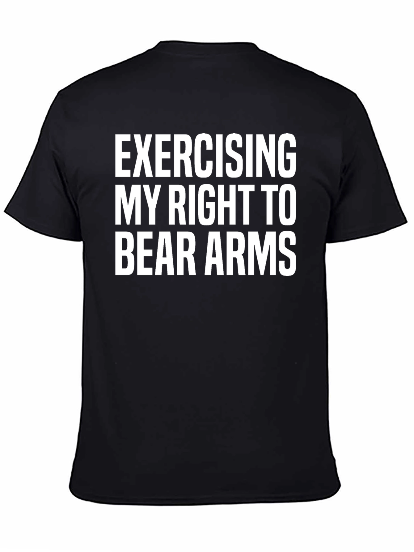 Exercising My Right to Bear Arms Funny Graphic Tee