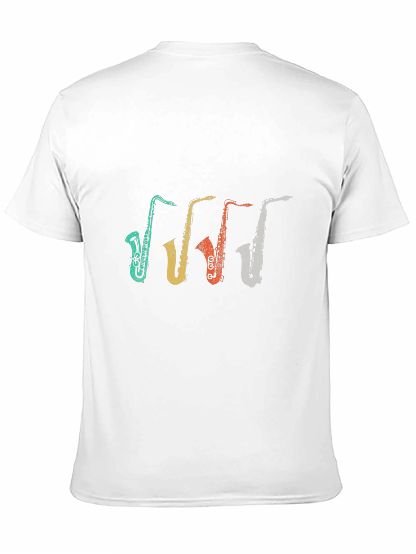 Retro Saxophone Graphic T-Shirt - Musical Instrument Tee