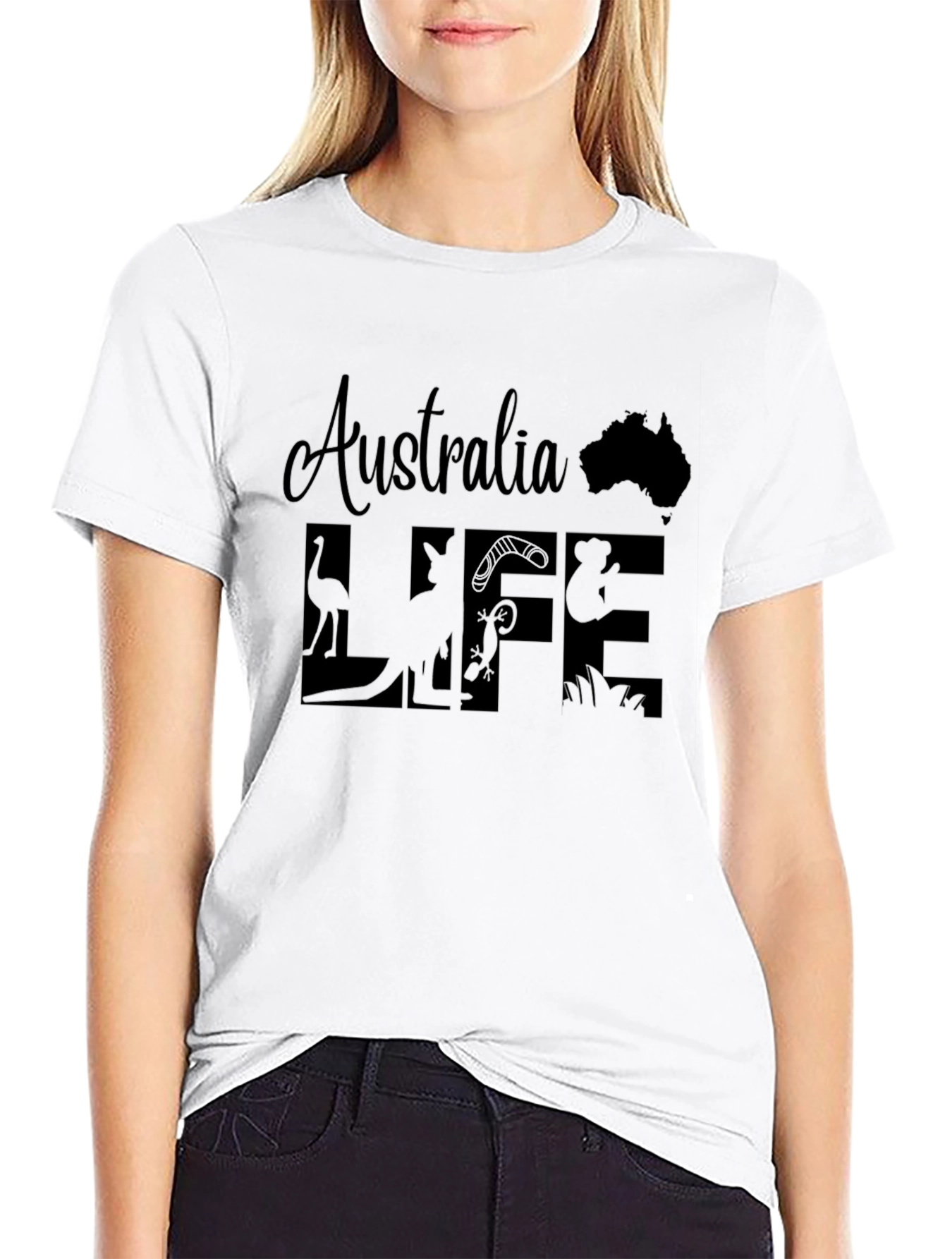 Australia Life Black T-Shirt