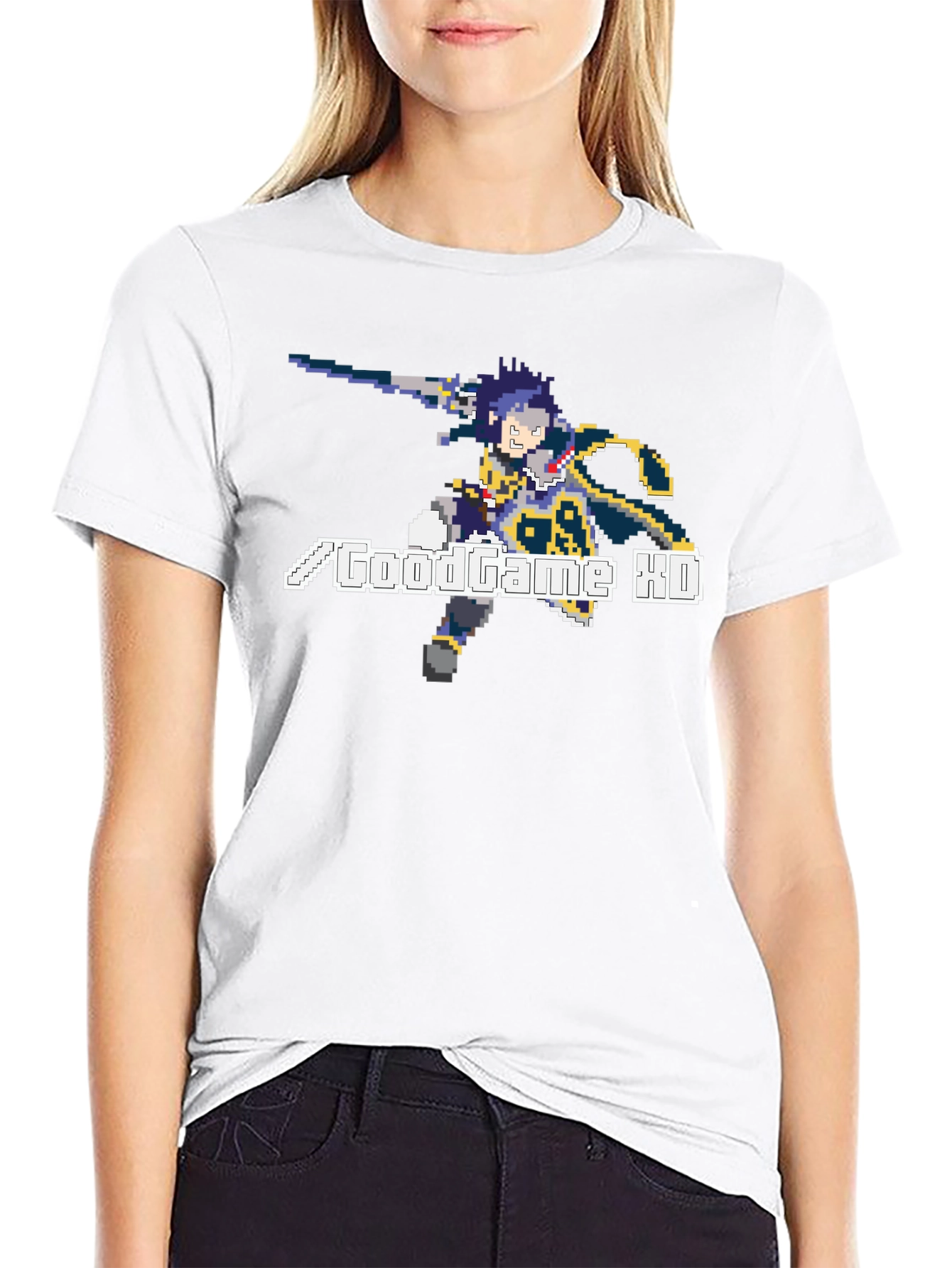 GoodGame XD T-Shirt - Black Pixel Art