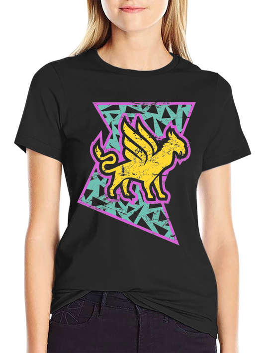 Retro Gryphon Graphic Tee - Vintage Style T-Shirt