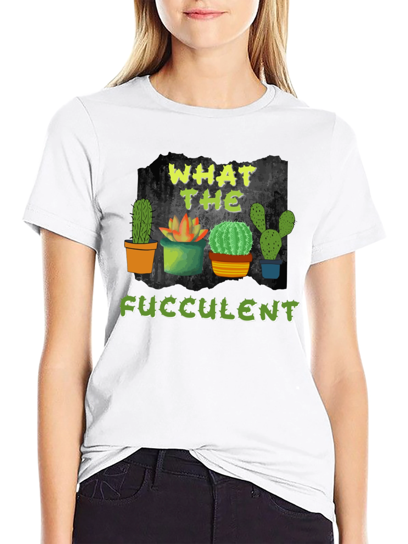 What the Fucculent Cactus T-Shirt
