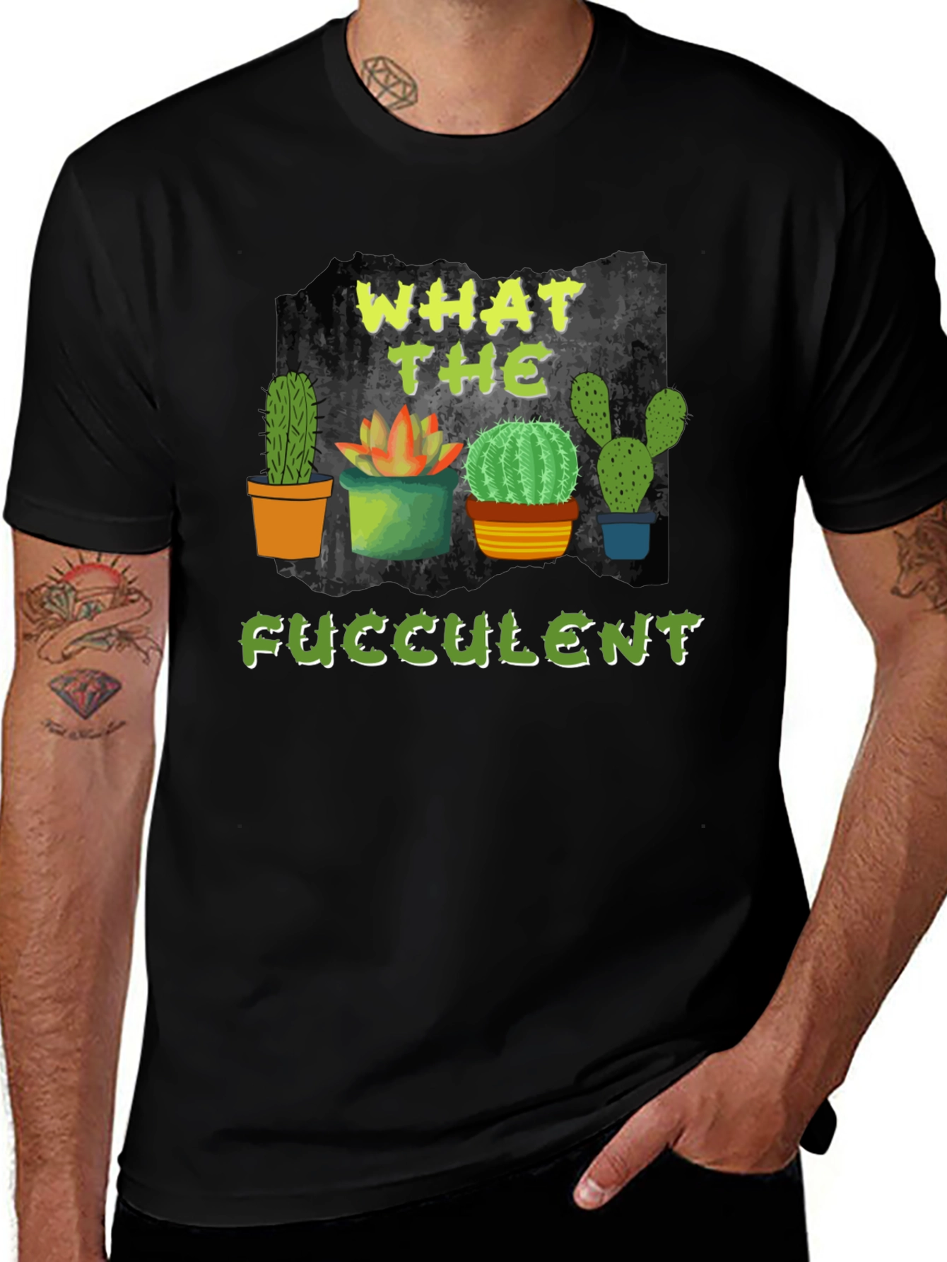 What the Fucculent Cactus T-Shirt