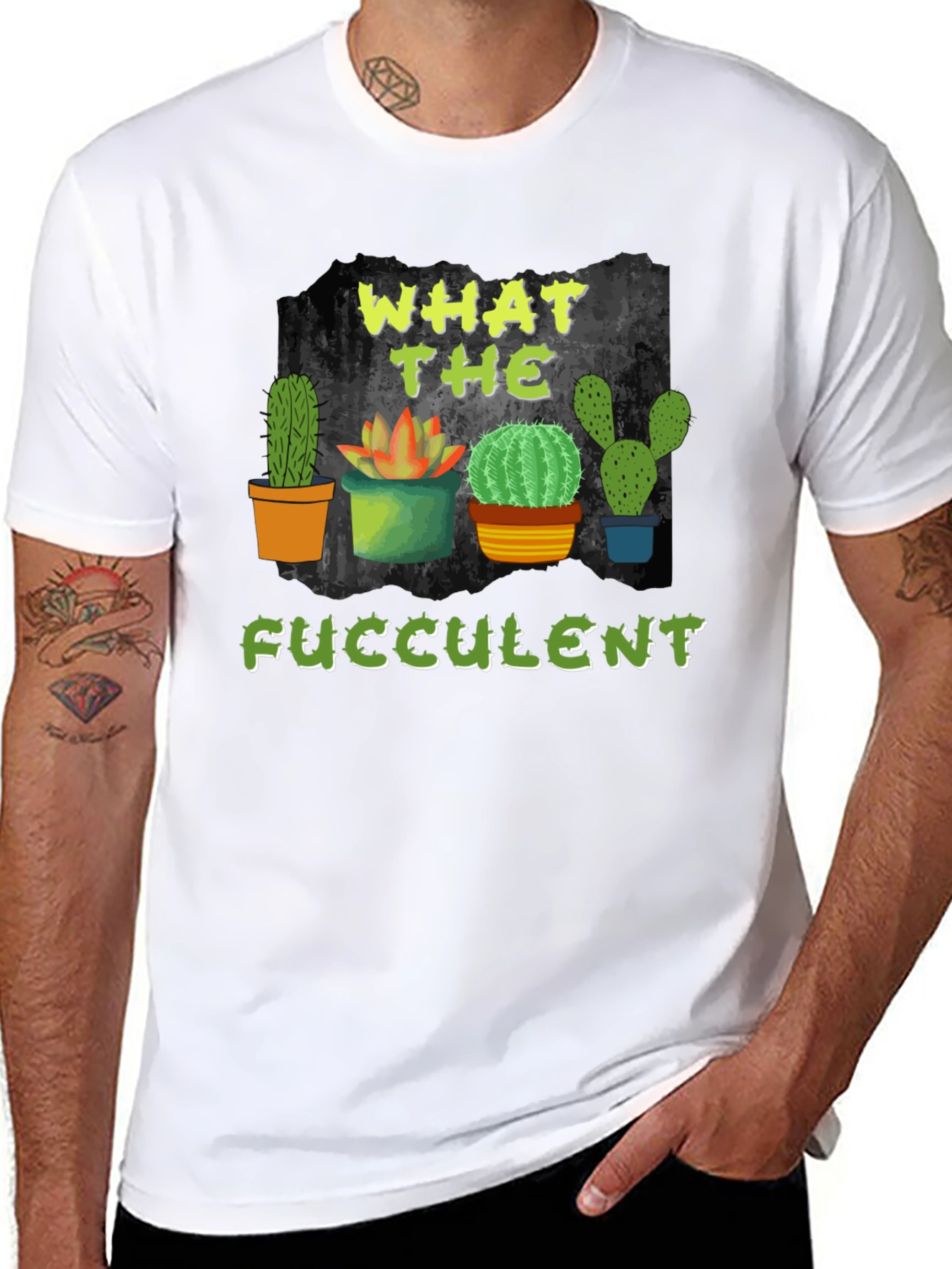 What the Fucculent Cactus T-Shirt