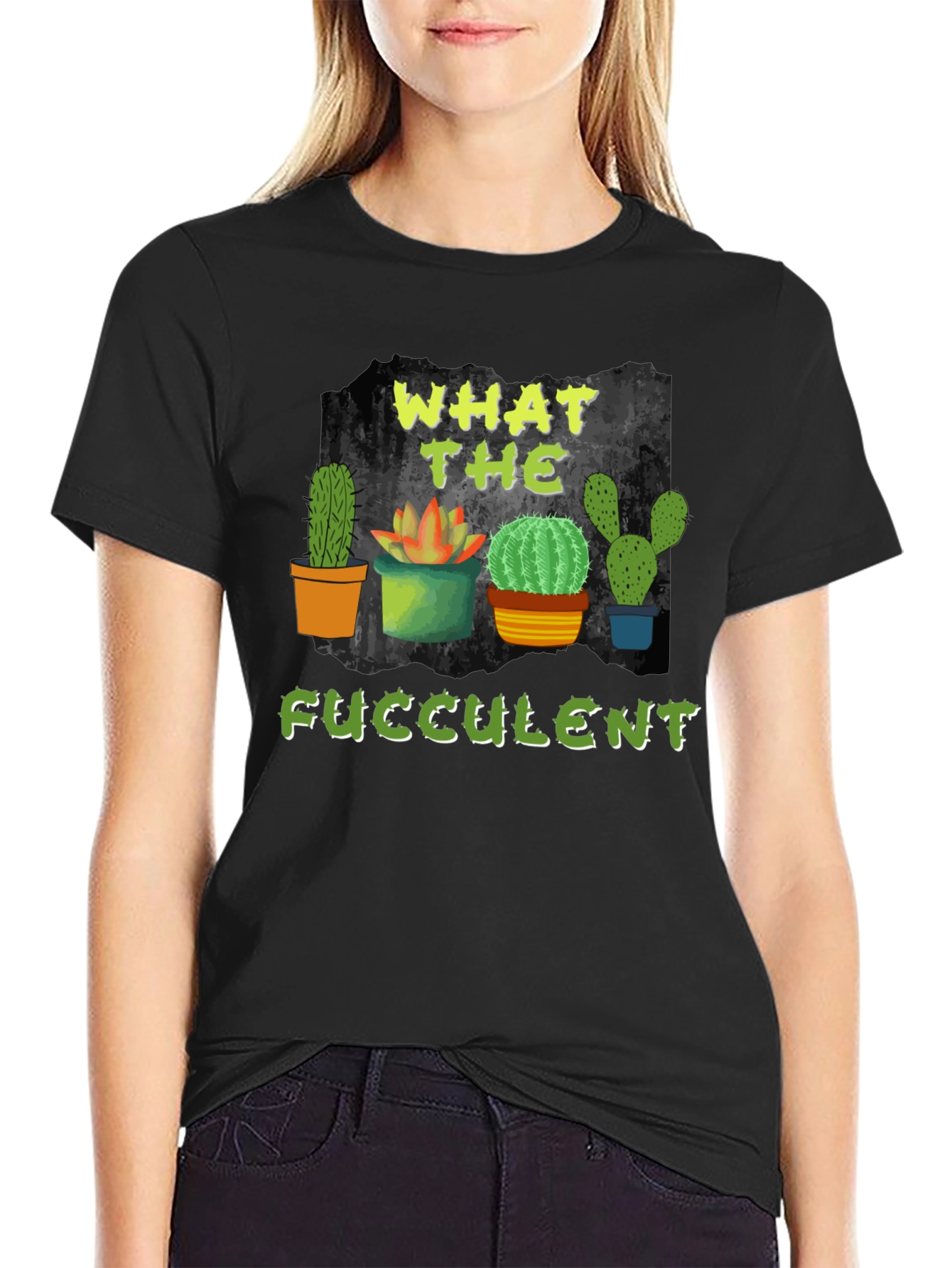 What the Fucculent Cactus T-Shirt