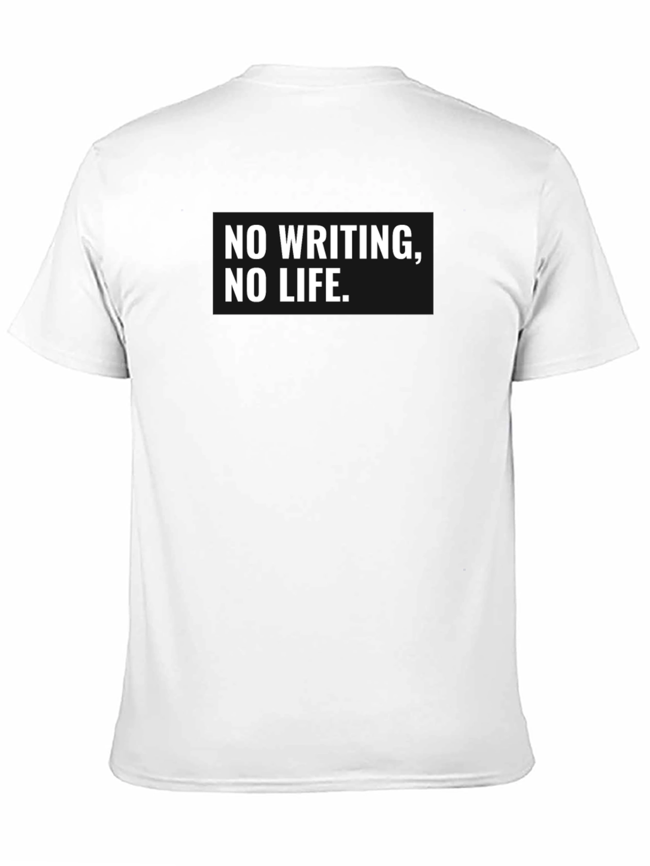 No Writing No Life Black Graphic Tee