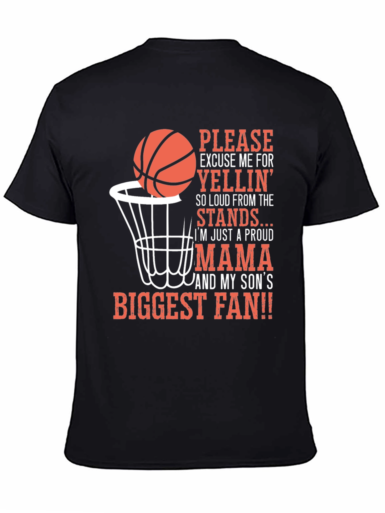 Proud Basketball Mama Graphic T-Shirt