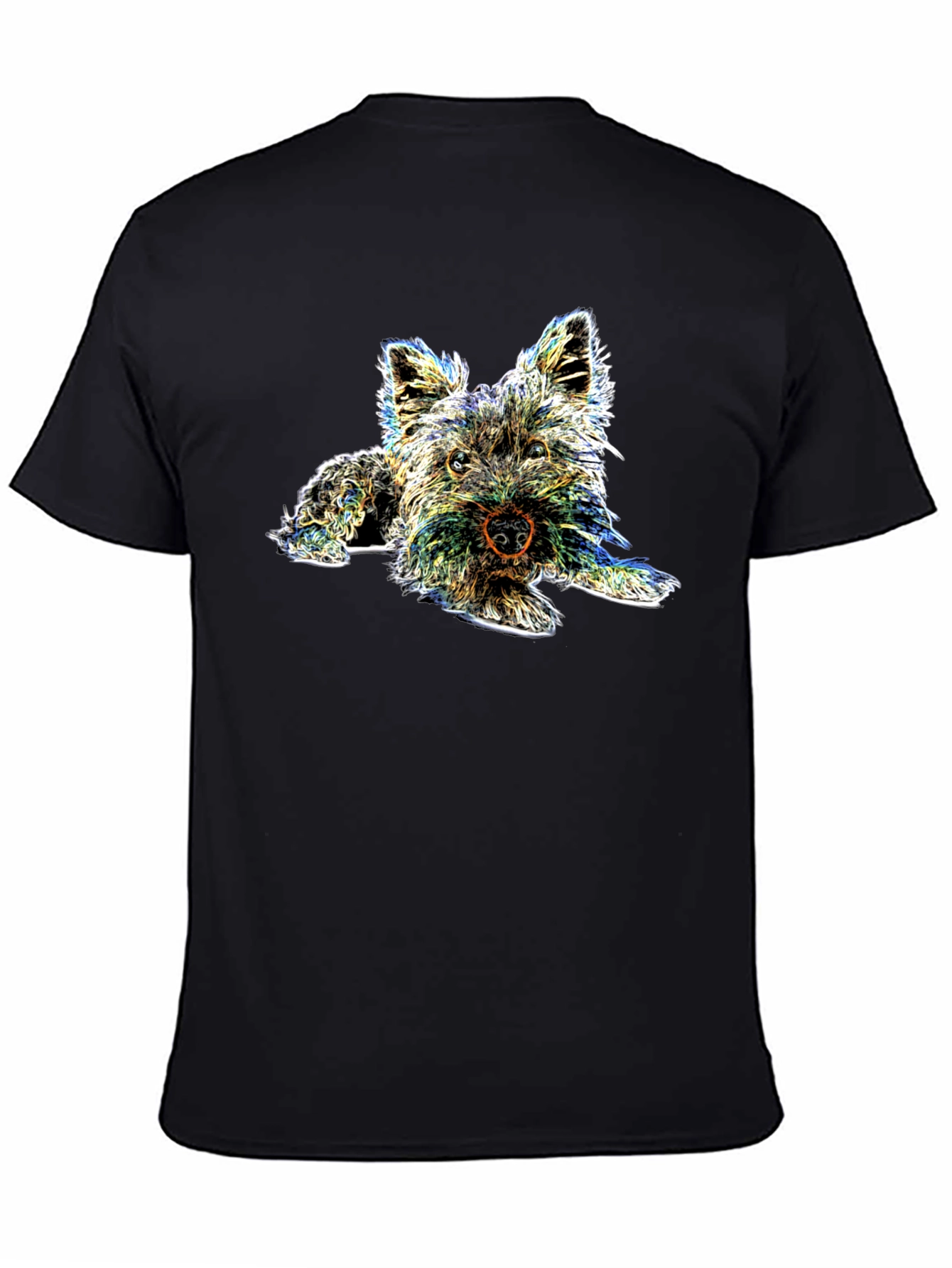 Dog Graphic T-Shirt - Black