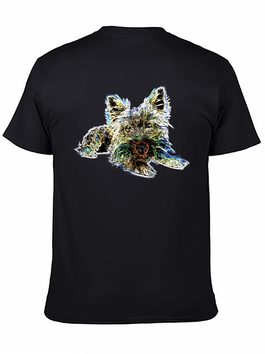 Dog Graphic T-Shirt - Black