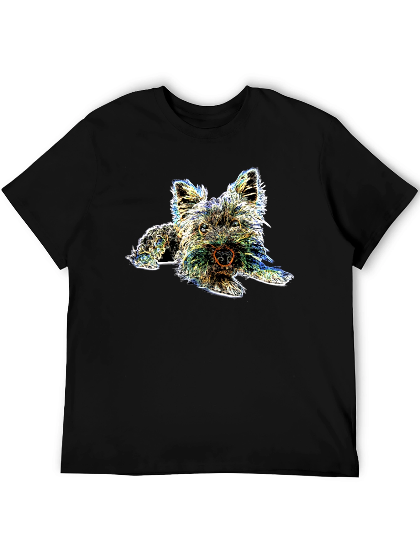 Dog Graphic T-Shirt - Black