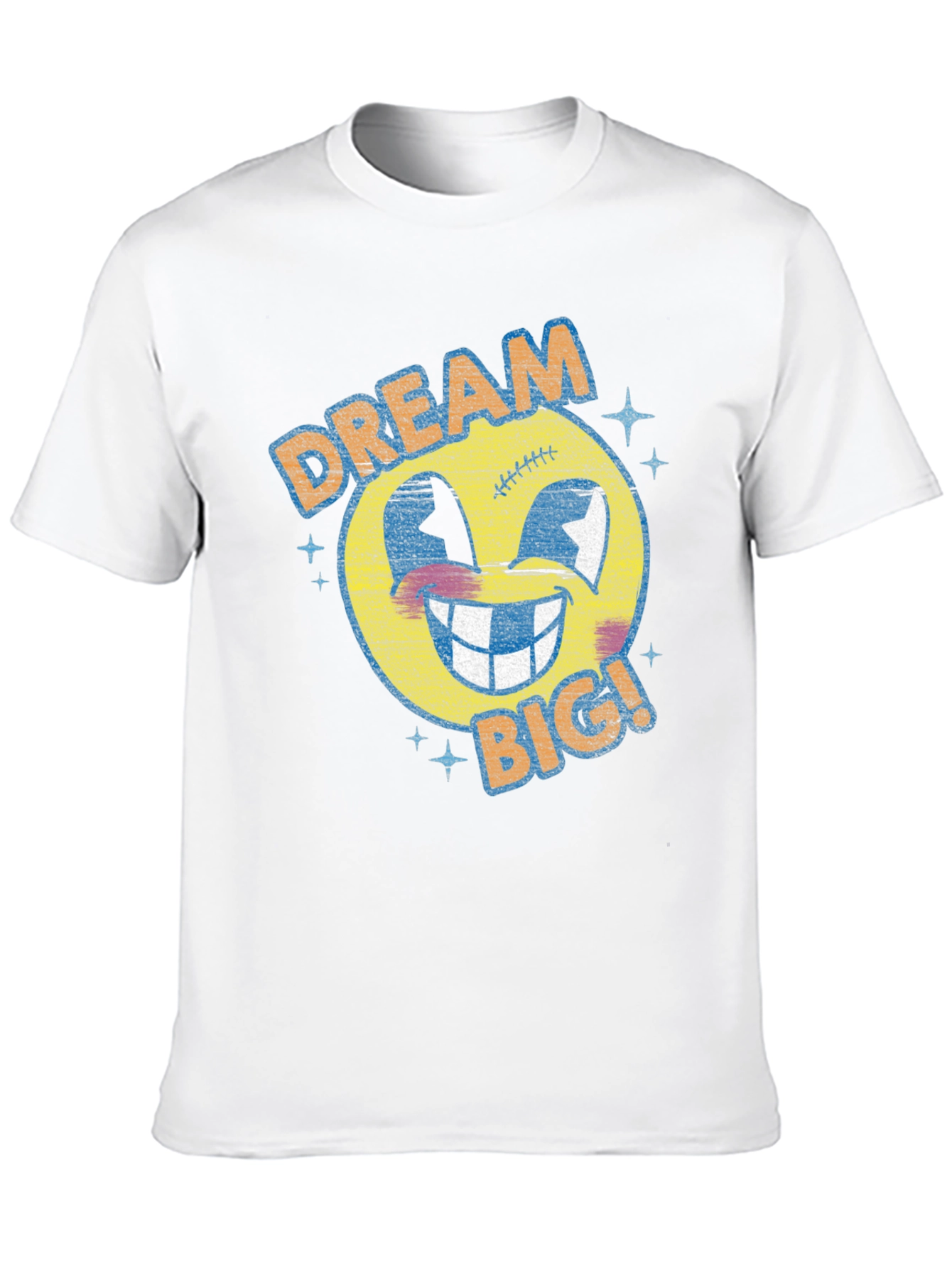 Dream Big Graphic Tee - Retro Emoji T-Shirt