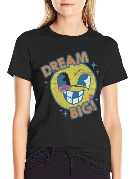 Dream Big Graphic Tee - Retro Emoji T-Shirt