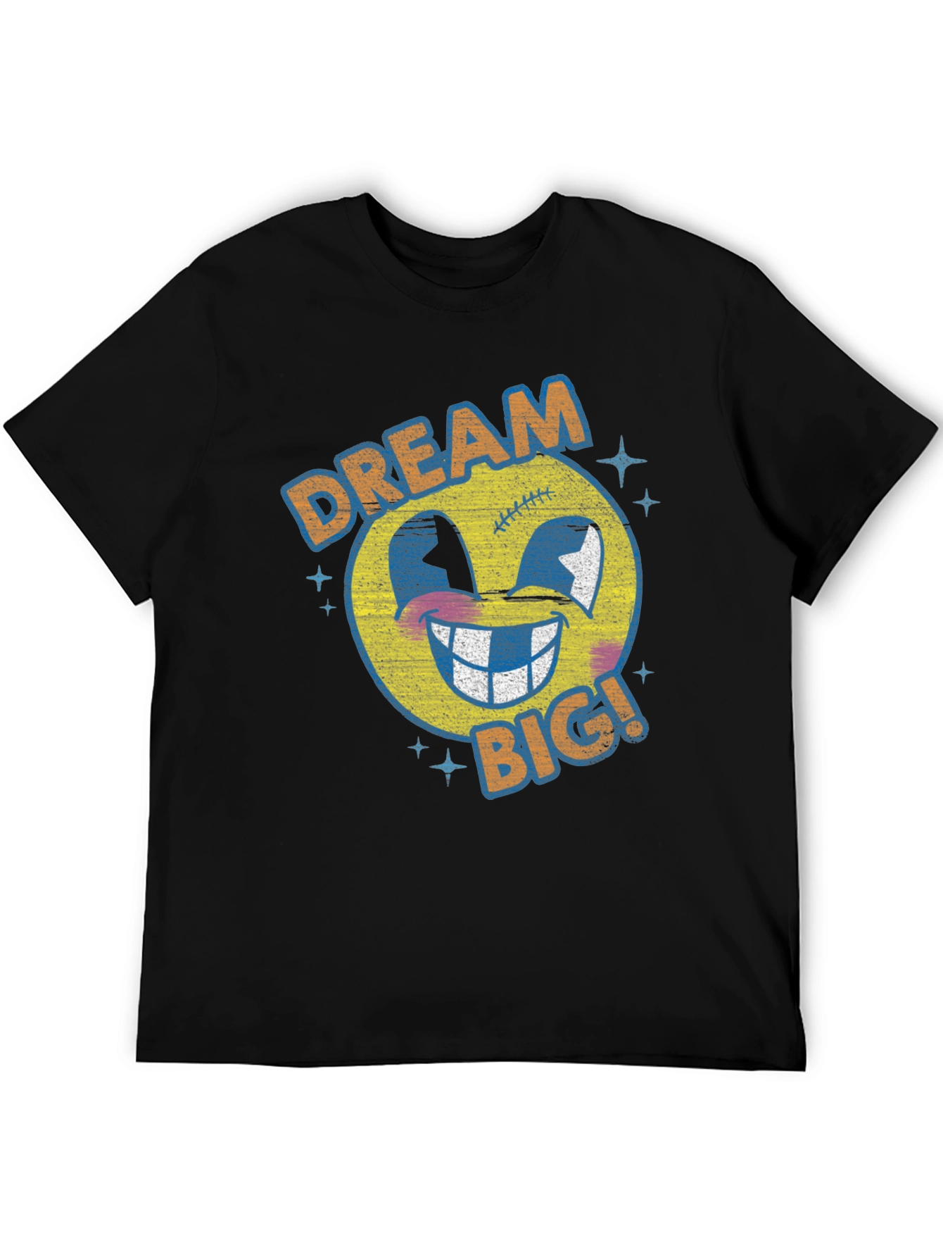 Dream Big Graphic Tee - Retro Emoji T-Shirt