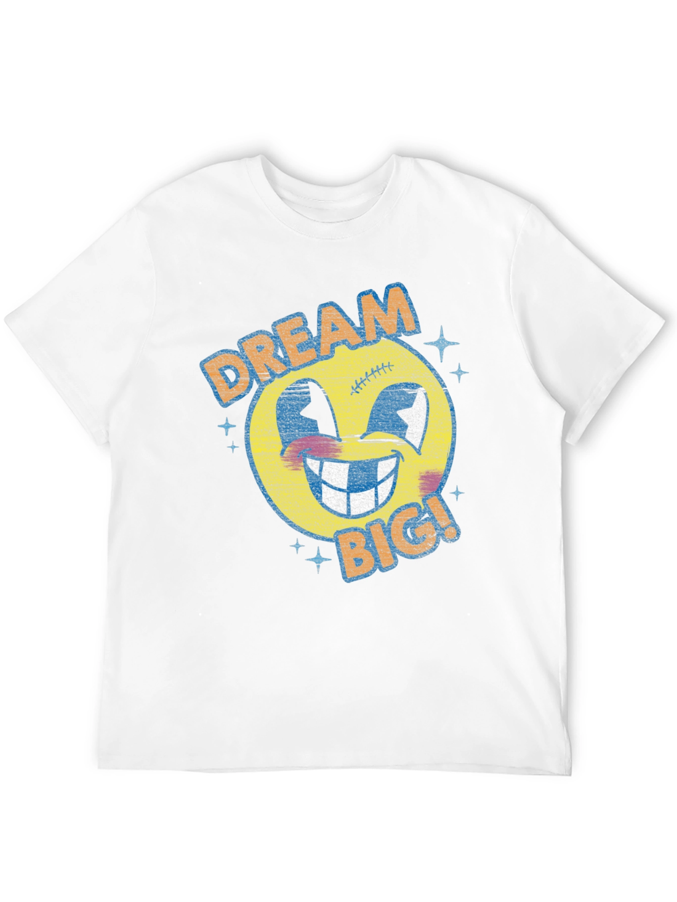 Dream Big Graphic Tee - Retro Emoji T-Shirt