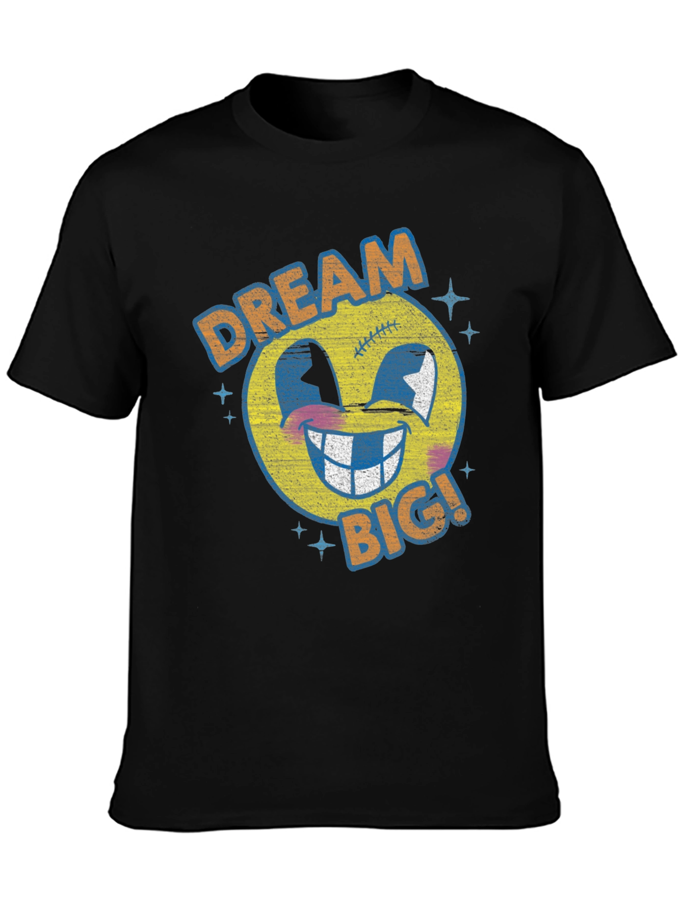 Dream Big Graphic Tee - Retro Emoji T-Shirt