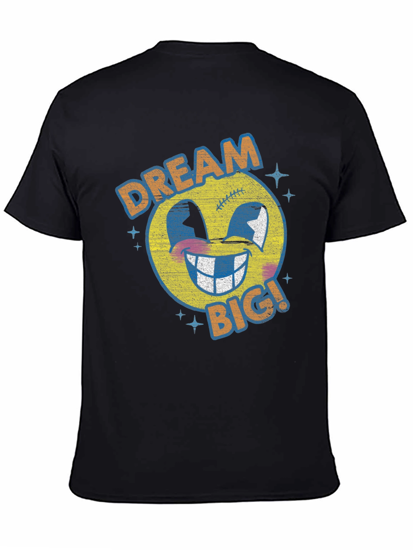 Dream Big Graphic Tee - Retro Emoji T-Shirt