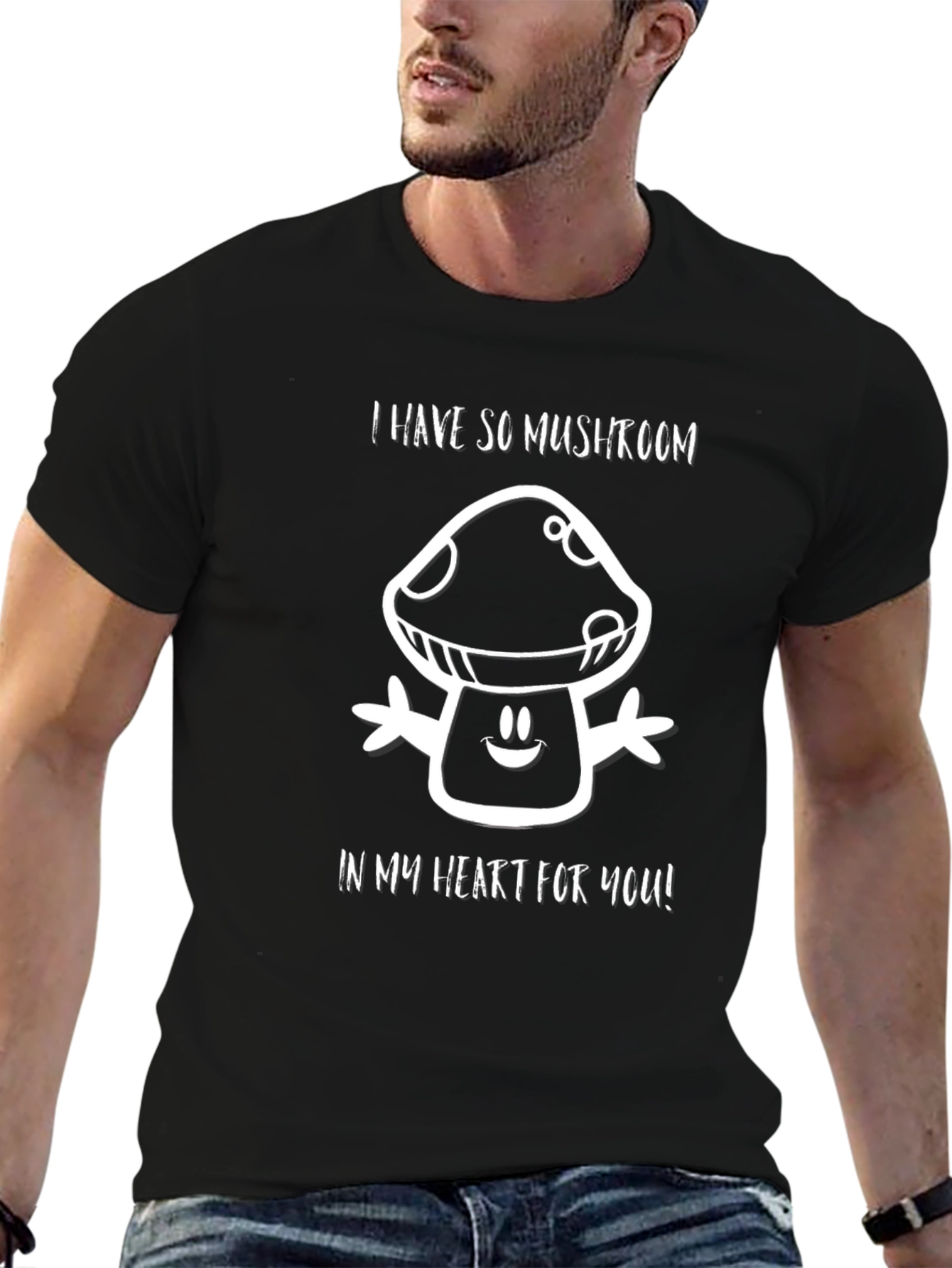 Funny Mushroom Heart T-Shirt