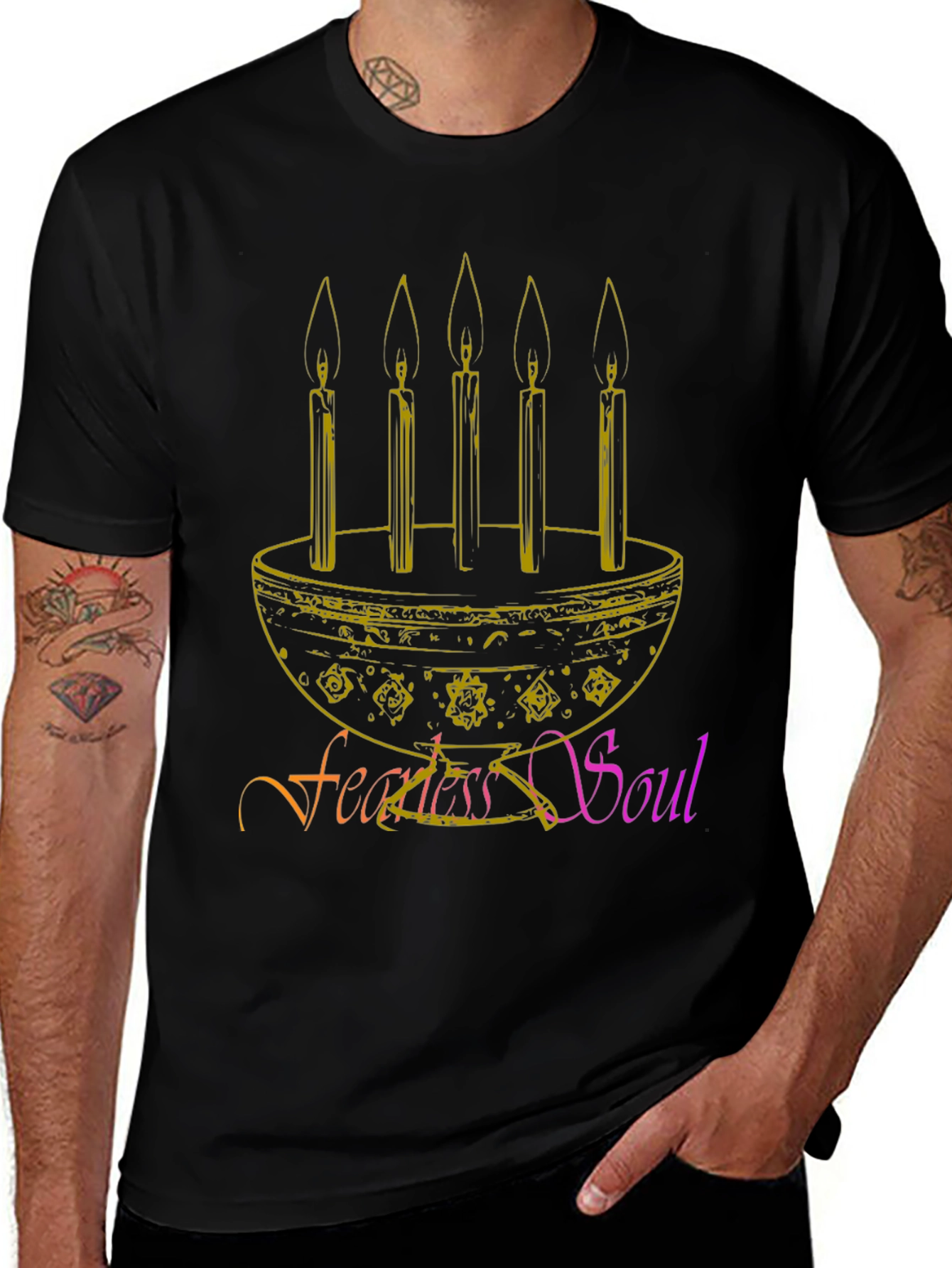 Fearless Soul Candle T-Shirt - Unique Design
