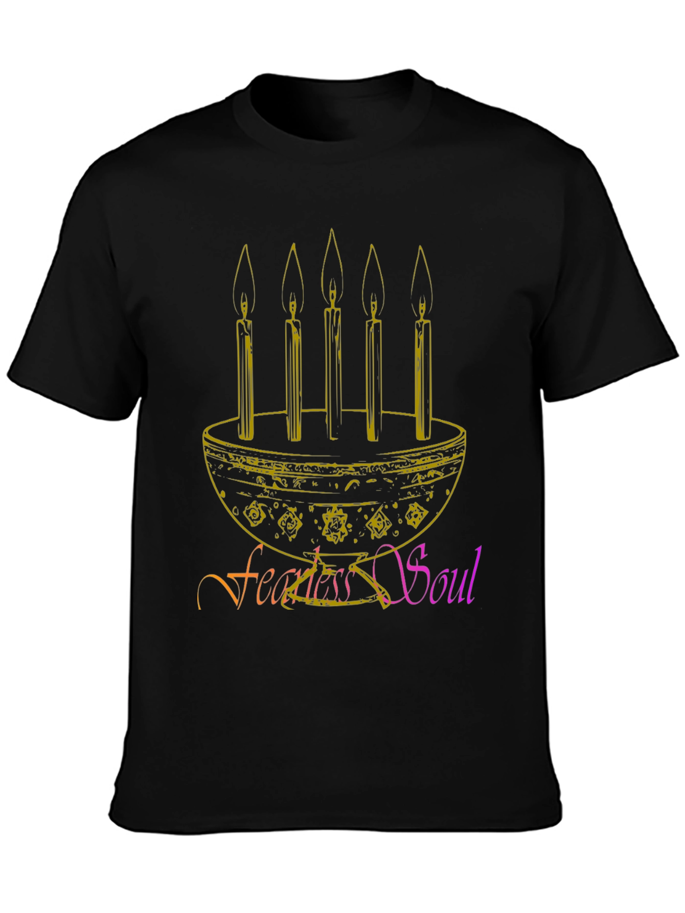 Fearless Soul Candle T-Shirt - Unique Design