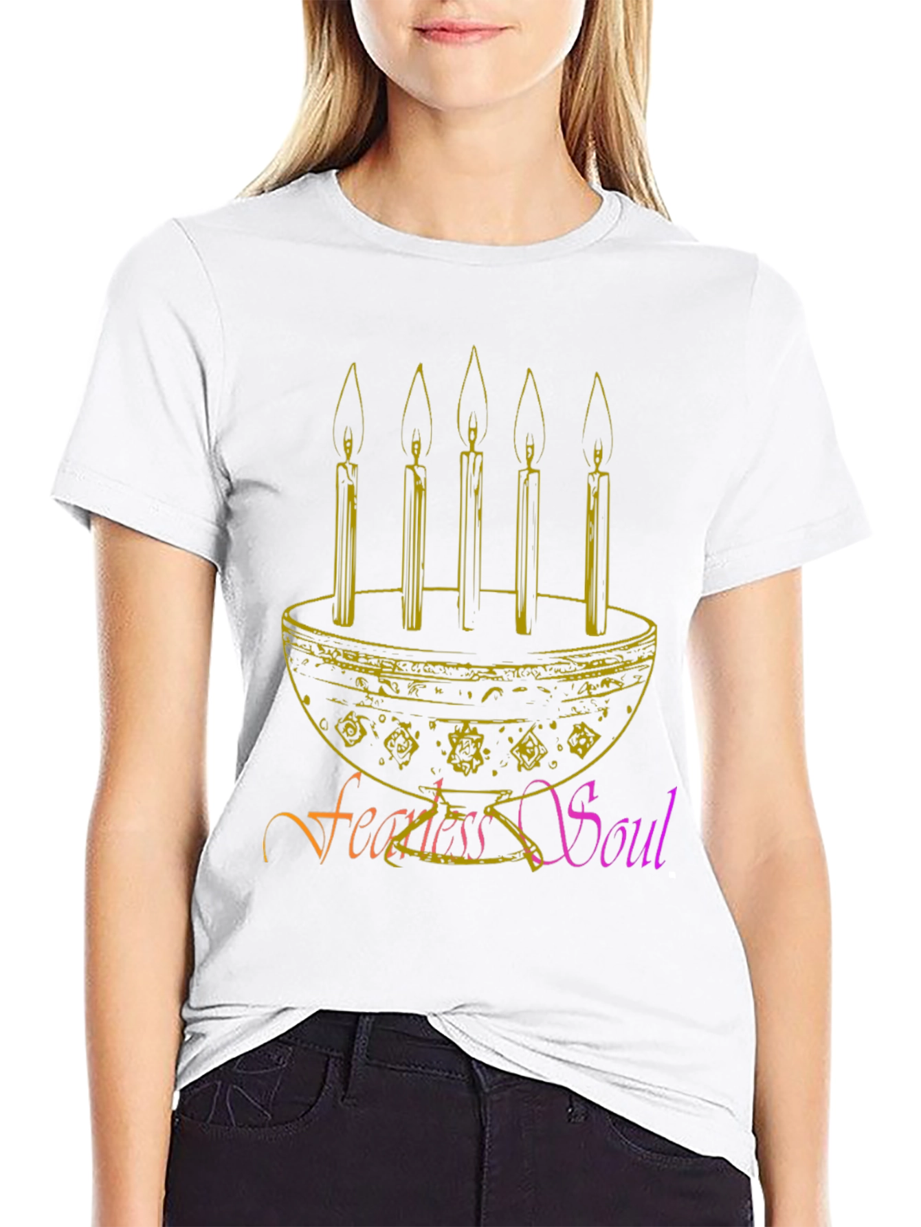 Fearless Soul Candle T-Shirt - Unique Design