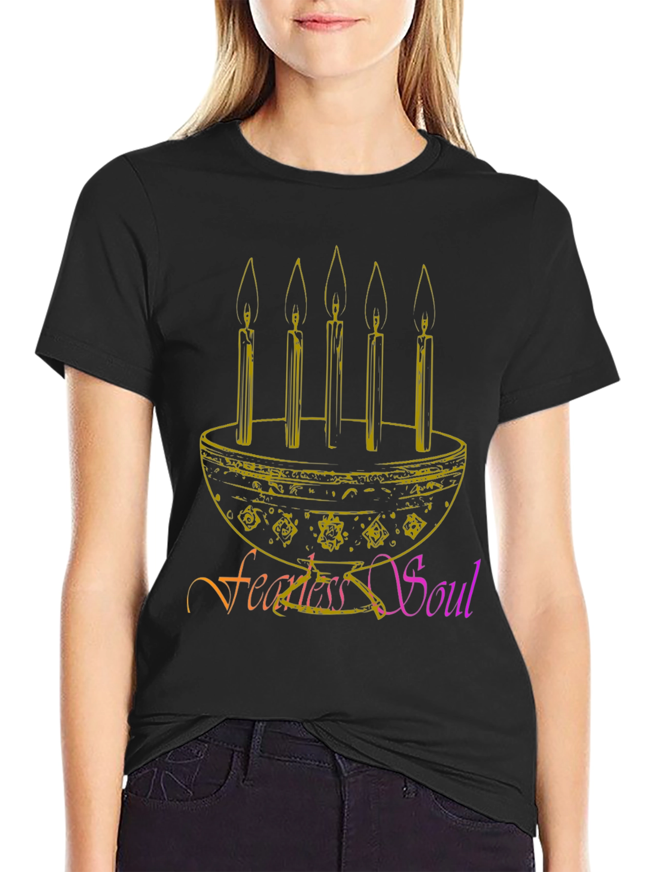 Fearless Soul Candle T-Shirt - Unique Design