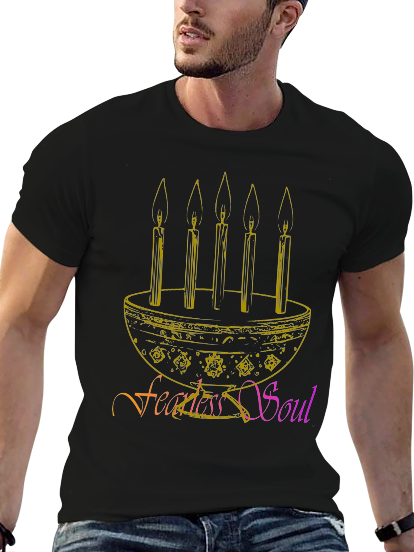 Fearless Soul Candle T-Shirt - Unique Design