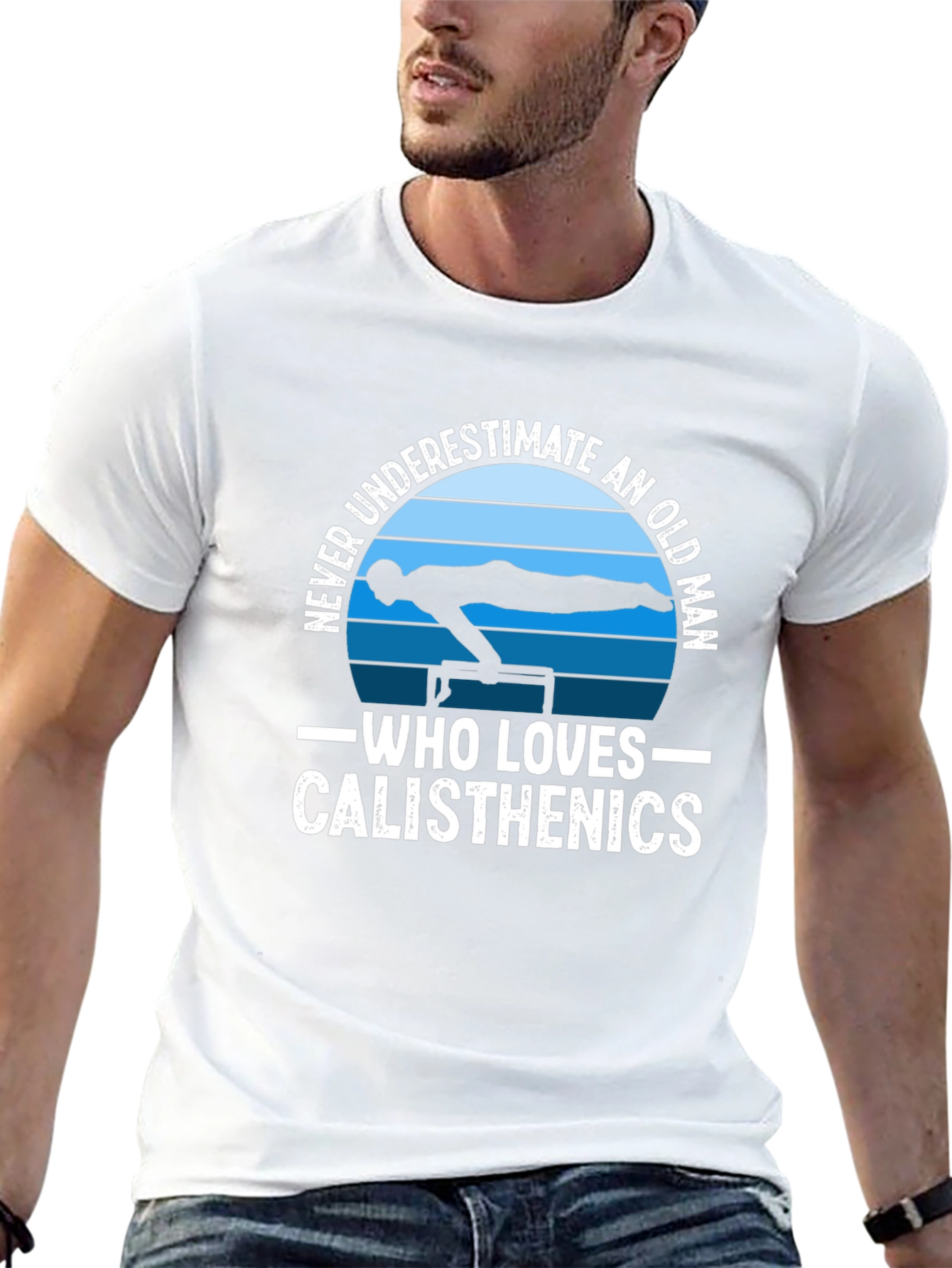 Calisthenics Old Man Black T-Shirt