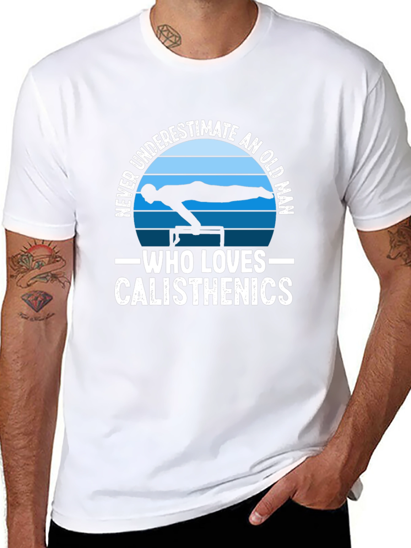 Calisthenics Old Man Black T-Shirt