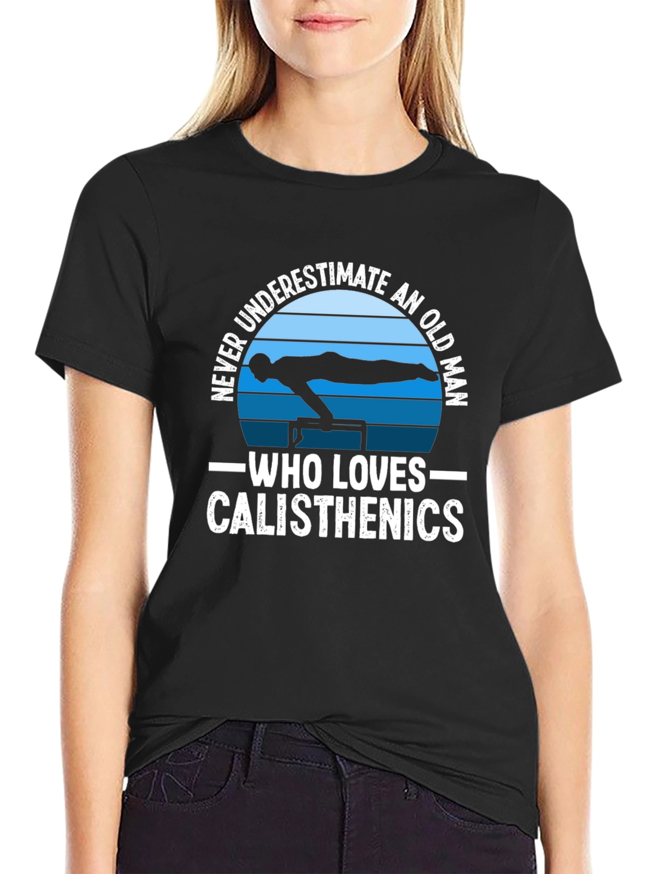 Calisthenics Old Man Black T-Shirt
