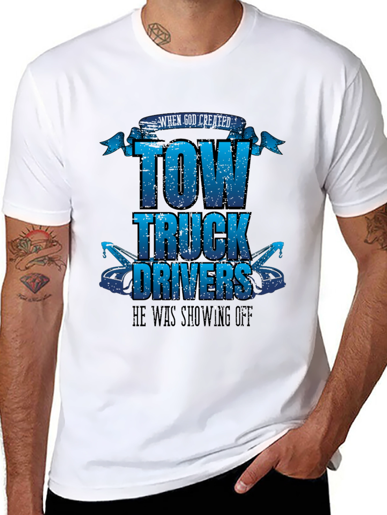 Tow Truck Driver Graphic Tee