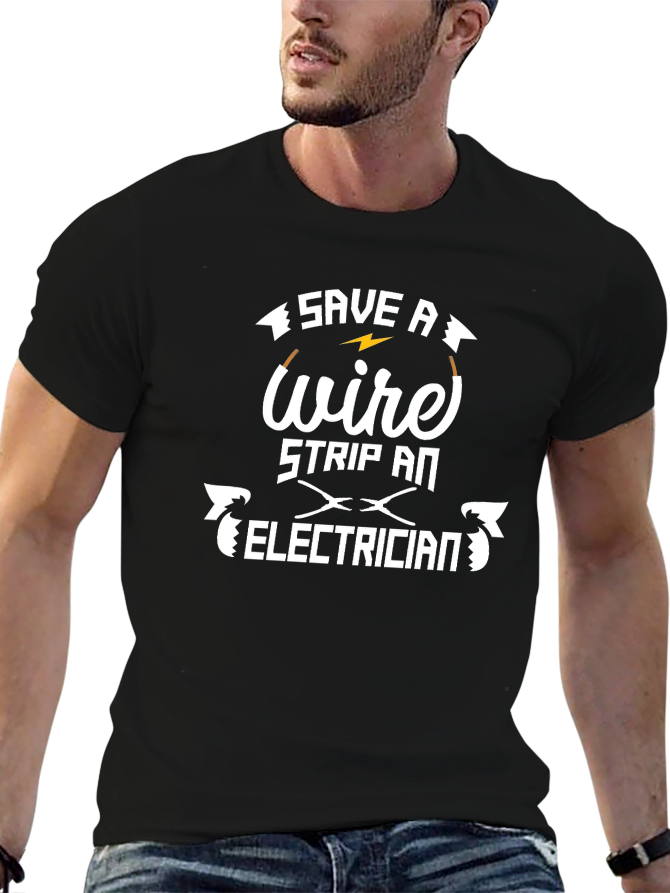 Save a Wire Strip an Electrician T-Shirt