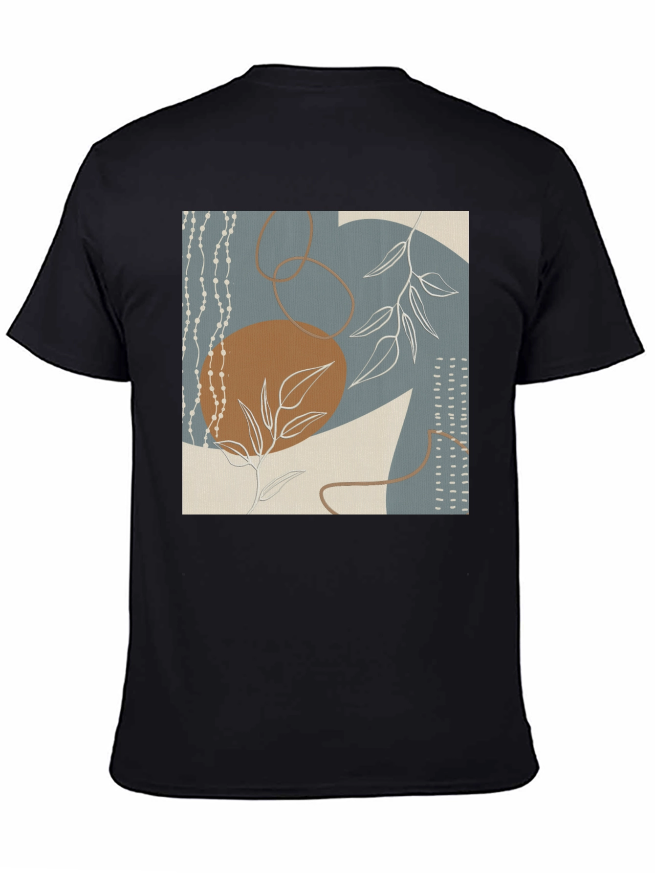 Abstract Art Print Black Tee