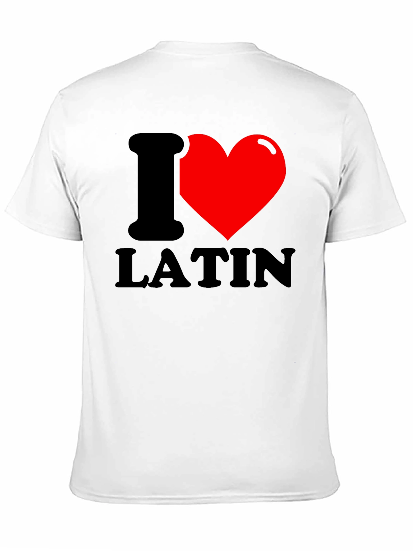 I Heart Latin T-Shirt - Black Graphic Tee