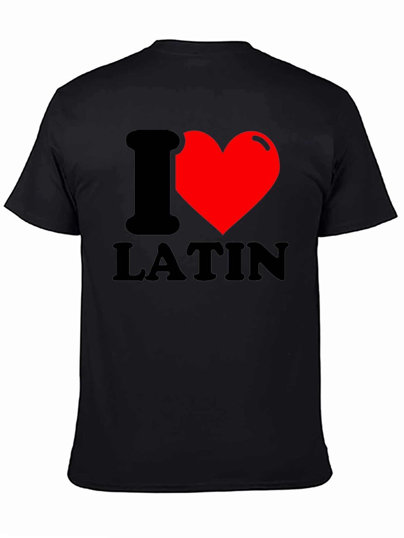 I Heart Latin T-Shirt - Black Graphic Tee